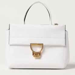 Borsa Donna a Mano COCCINELLE in Pelle linea Arlettis Medium Colore Brillant White
