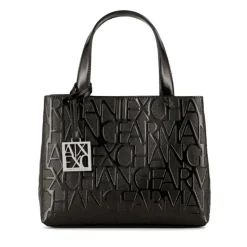 Borsa Donna a Mano Con Tracolla ARMANI EXCHANGE colore Nero Lucido Misura Piccola