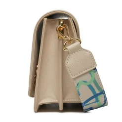 Borsa Donna a Spalla con Tracolla LOVE MOSCHINO linea Smart Daily Jelly Logo Avorio