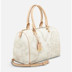 Borsa Donna Bauletto Medio 1A Classe Alviero Martini linea Geo White D080