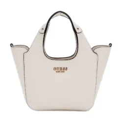 Borsa Donna Mini a Mano GUESS Linea Helina Mini colore Bone