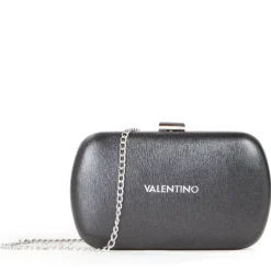 Clutch Donna a Mano VALENTINO BAGS linea Aroma Colore Nero Metallizzato