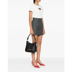 Hobo Bag LOVE MOSCHINO linea Quilted colore Nero