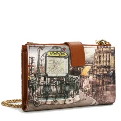Pochette Donna Portacarte e Portatelefono Y Not Stampa Metrò Paris YES-456