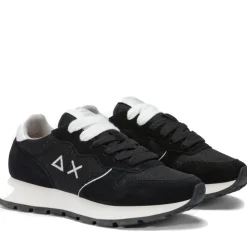 Scarpe Donna Sun68 Sneakers Ally Glitter Textile Colore Nero - Z35203