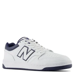 Scarpe Uomo NEW BALANCE Sneakers 480 in Pelle colore White e Navy