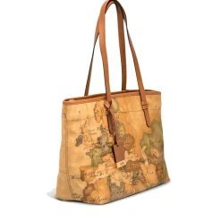 Shopping Bag Media 1A Classe Alviero Martini stampa Geo Classic D006